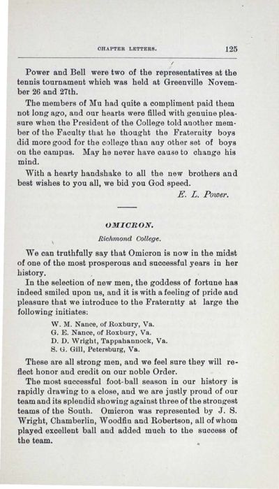 Omicron, December 1906